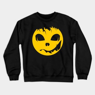 Halloween icon illustration in deep yellow color Crewneck Sweatshirt